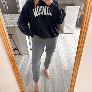 Lululemon Dance Studio Mid Rise Jogger Gray Lightweight Travel Pants Size 6